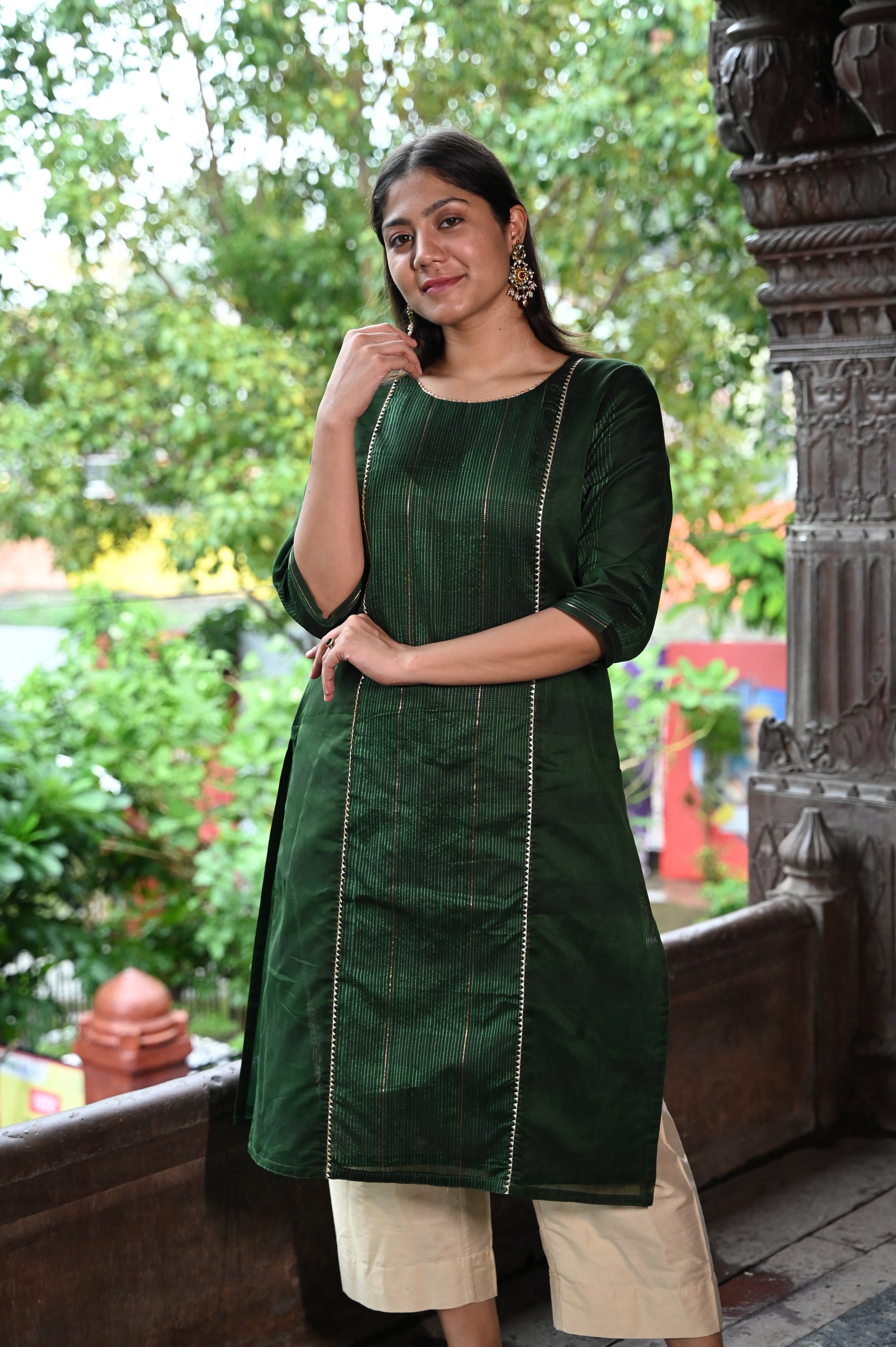 Signature Deep Green Kurta
