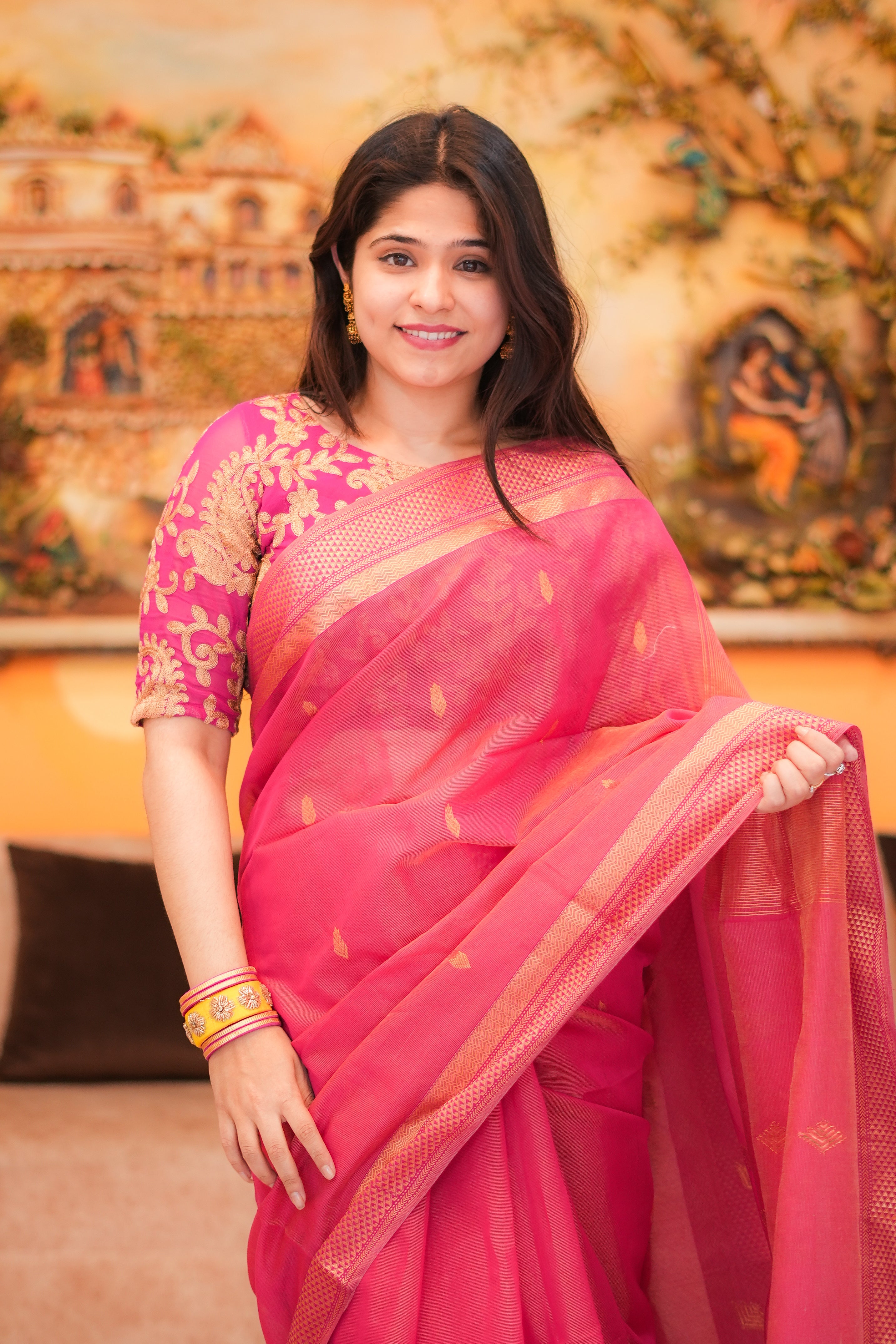 Rani ka Rang | Pink Handloom Saree